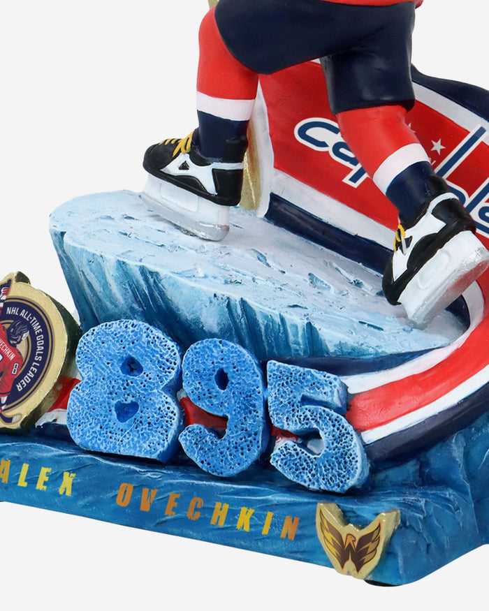 Alex Ovechkin Washington Capitals NHL All-Time Goals Leader Mini Bobblehead Scene FOCO - FOCO.com