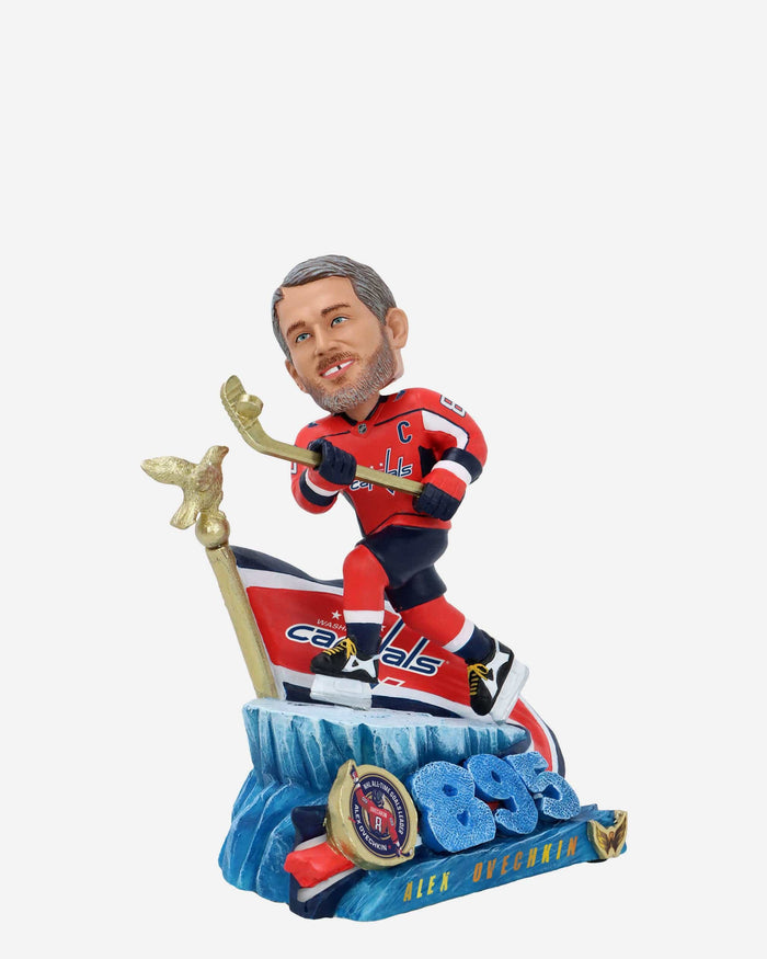Alex Ovechkin Washington Capitals NHL All-Time Goals Leader Mini Bobblehead Scene FOCO - FOCO.com