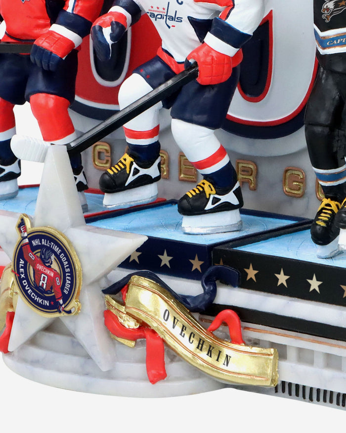 Alex Ovechkin Washington Capitals NHL All-Time Goals Leader Triple Bobblehead FOCO - FOCO.com