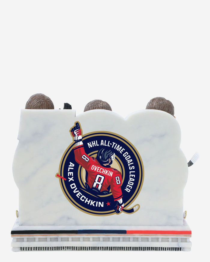 Alex Ovechkin Washington Capitals NHL All-Time Goals Leader Triple Bobblehead FOCO - FOCO.com