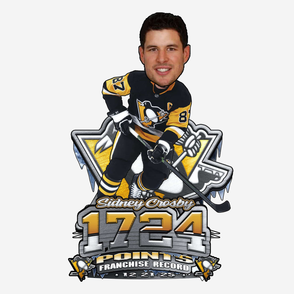 Sidney Crosby Pittsburgh Penguins Most Career Points In Franchise History Bobblehead