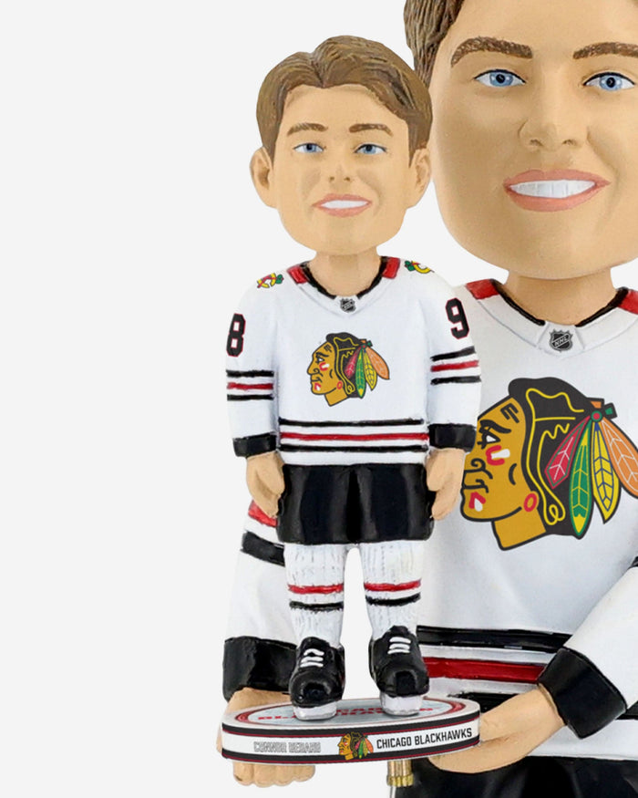 Connor Bedard Chicago Blackhawks Away Jersey Bobble Dubblz Bobblehead FOCO - FOCO.com