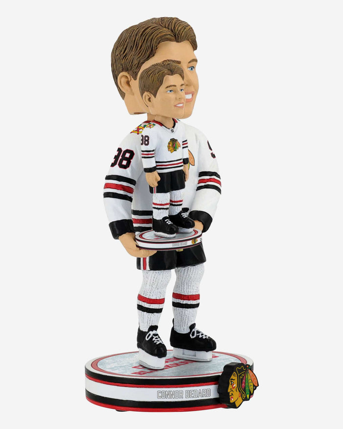 Connor Bedard Chicago Blackhawks Away Jersey Bobble Dubblz Bobblehead FOCO - FOCO.com