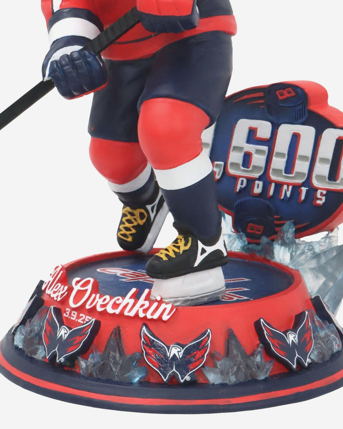 Alex Ovechkin Washington Capitals 1600 Career Points Bobblehead FOCO - FOCO.com