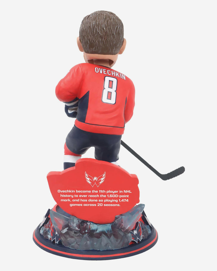 Alex Ovechkin Washington Capitals 1600 Career Points Bobblehead FOCO - FOCO.com