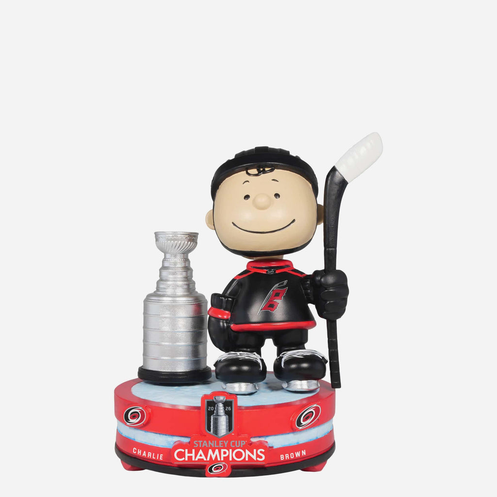 Carolina Hurricanes 2026 Stanley Cup Champions Charlie Brown Peanuts Bobblehead