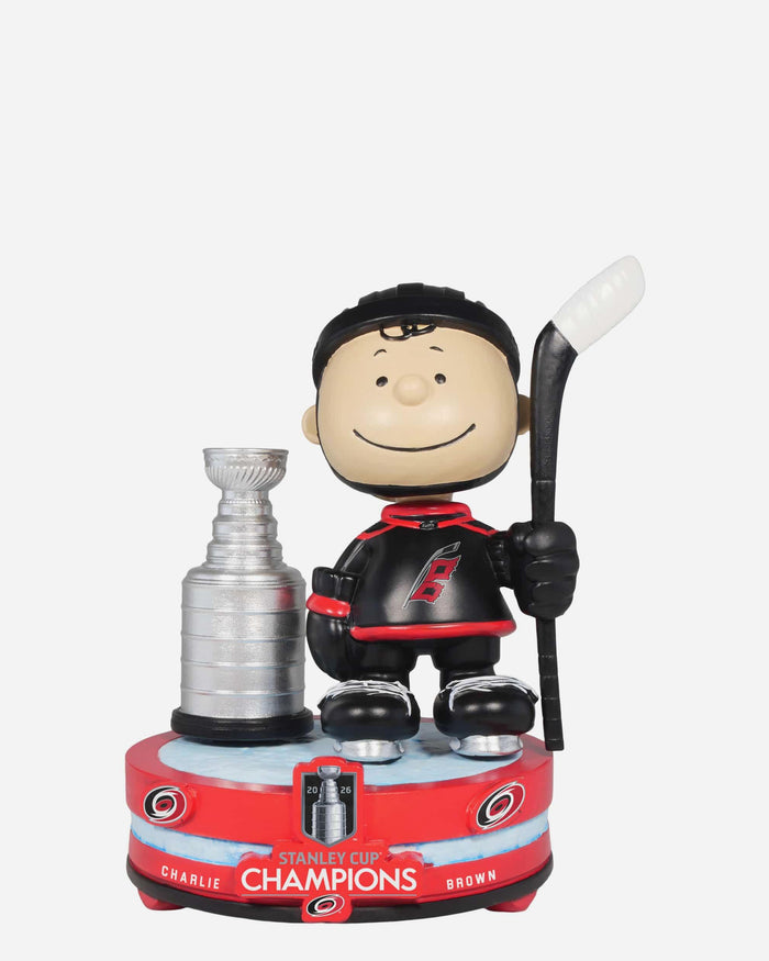 Carolina Hurricanes 2026 Stanley Cup Champions Charlie Brown Peanuts Bobblehead