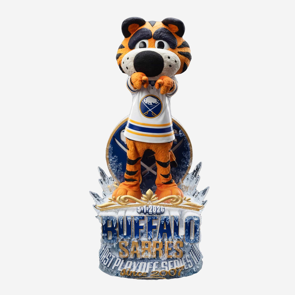 Sabretooth Buffalo Sabres 2026 First Round Playoff Victory Mascot Bobblehead FOCO - FOCO.com