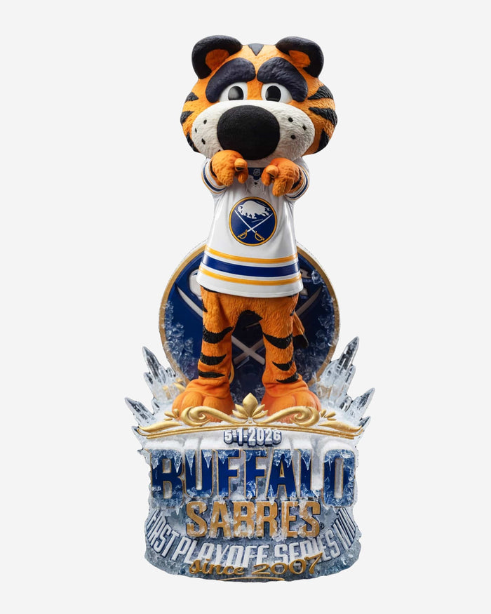 Sabretooth Buffalo Sabres 2026 First Round Playoff Victory Mascot Bobblehead FOCO - FOCO.com