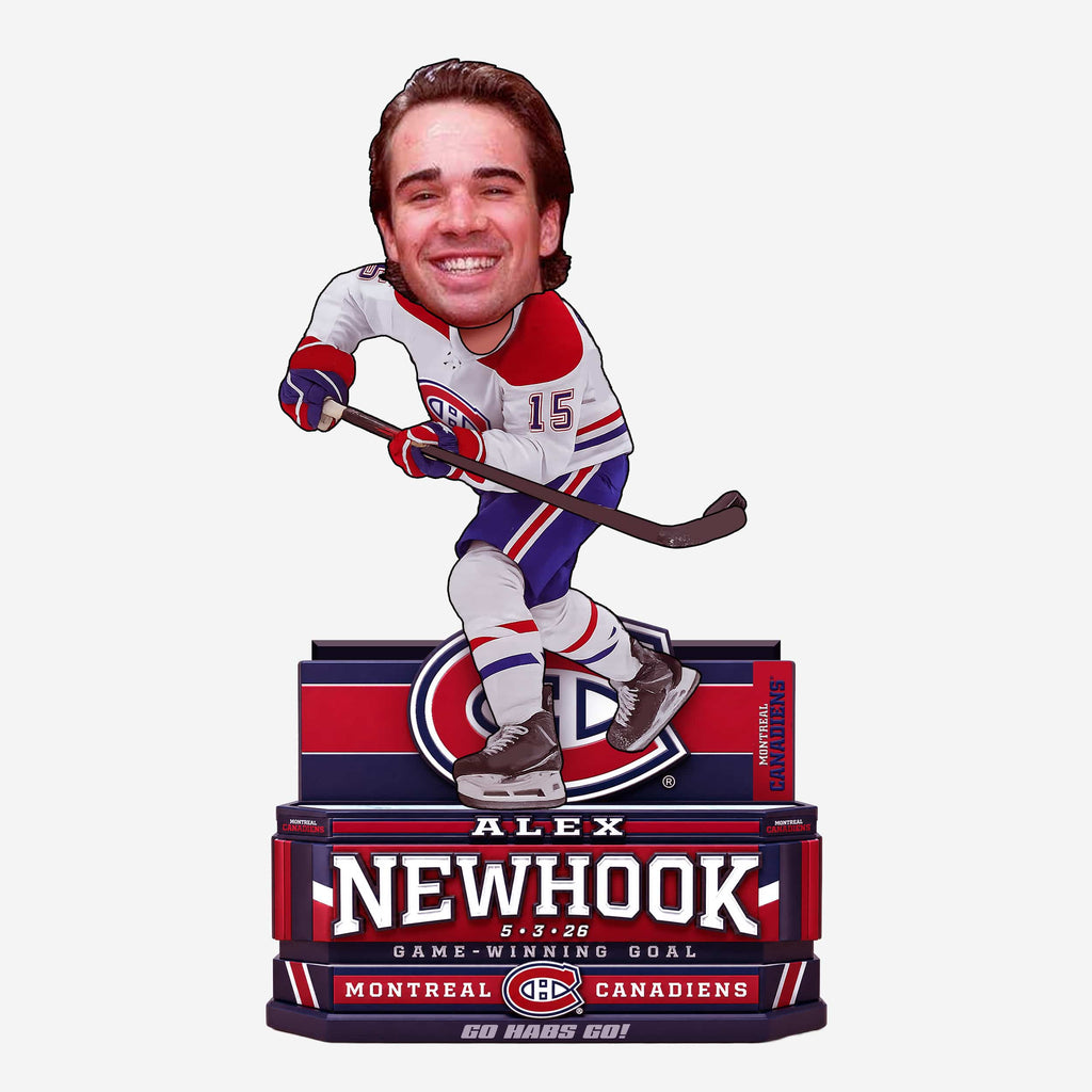 Alex Newhook Montreal Canadiens 2026 Playoffs Game 7 Winner Bobblehead FOCO - FOCO.com