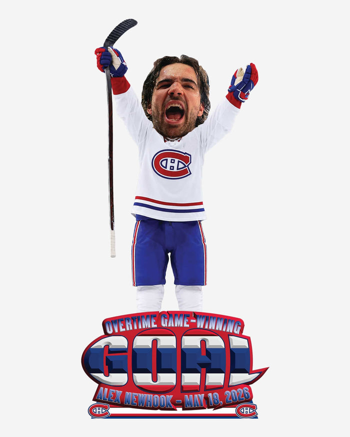 Alex Newhook Montreal Canadiens 2026 Playoffs Overtime Game 7 Winner Bobblehead FOCO - FOCO.com