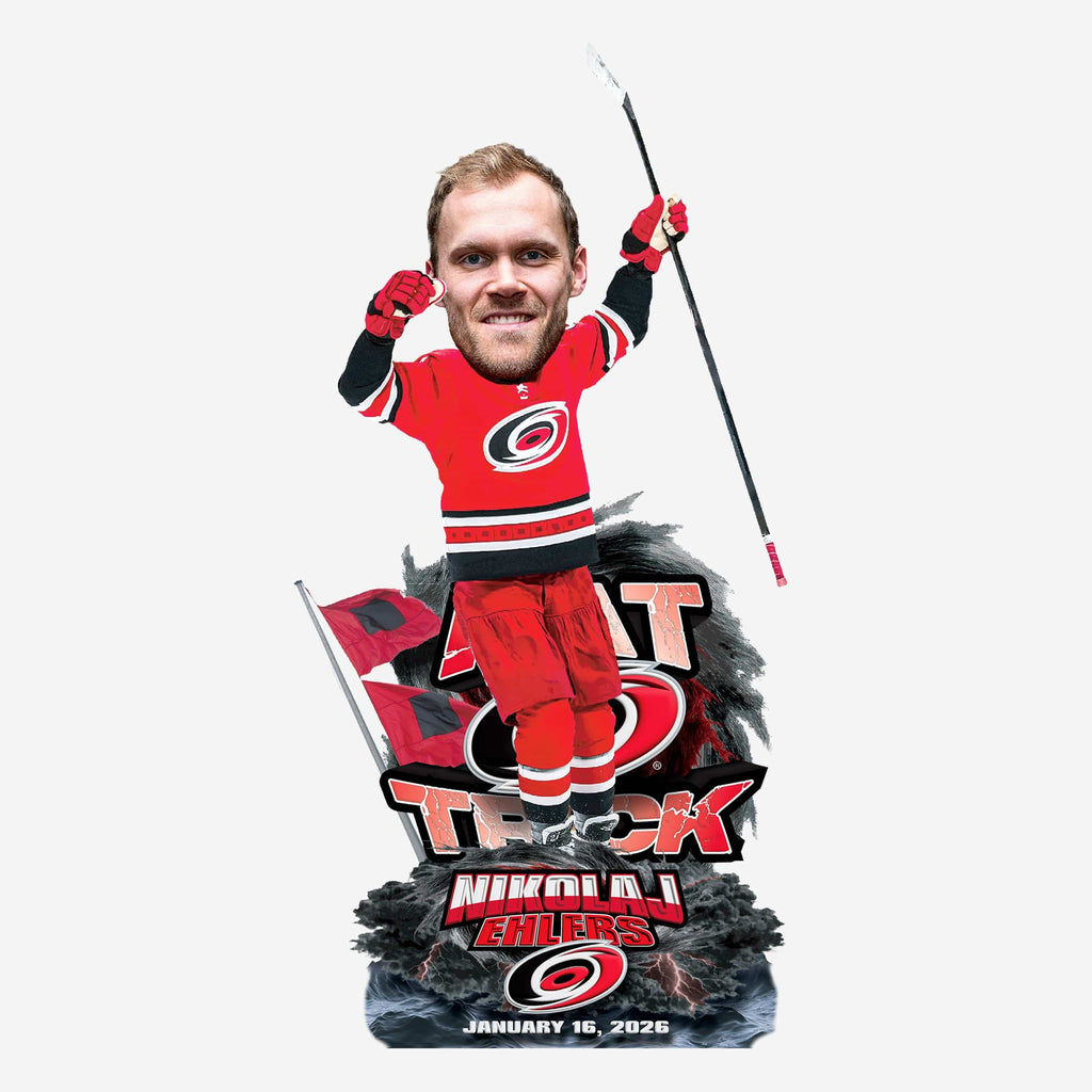 Nikolaj Ehlers Carolina Hurricanes Hat Trick Bobblehead FOCO - FOCO.com