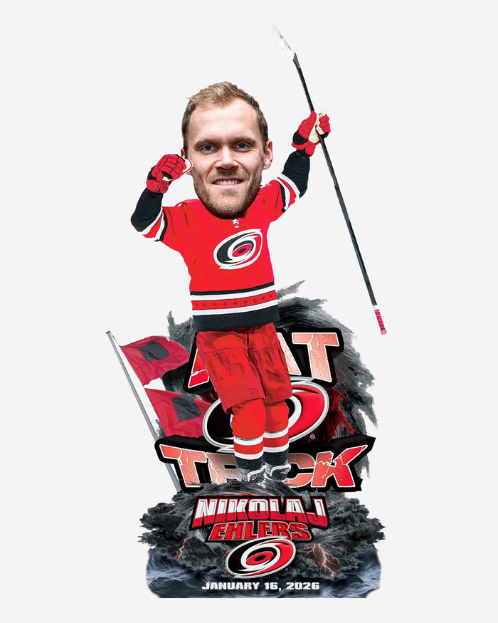Nikolaj Ehlers Carolina Hurricanes Hat Trick Bobblehead FOCO - FOCO.com