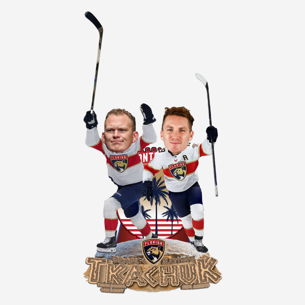 Brady Tkachuk & Matthew Tkachuk Florida Panthers NHL History Gamebreaker Dual Mini Bobblehead