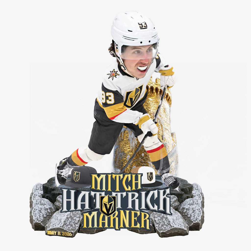 Mitch Marner Vegas Golden Knights 2026 Playoffs Hat Trick Bobblehead FOCO - FOCO.com
