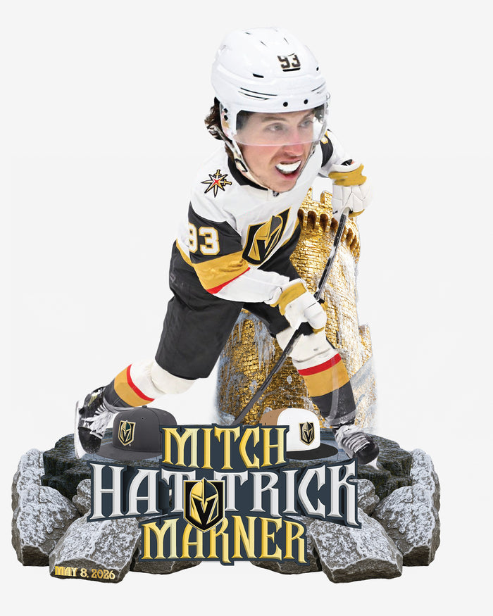 Mitch Marner Vegas Golden Knights 2026 Playoffs Hat Trick Bobblehead FOCO - FOCO.com