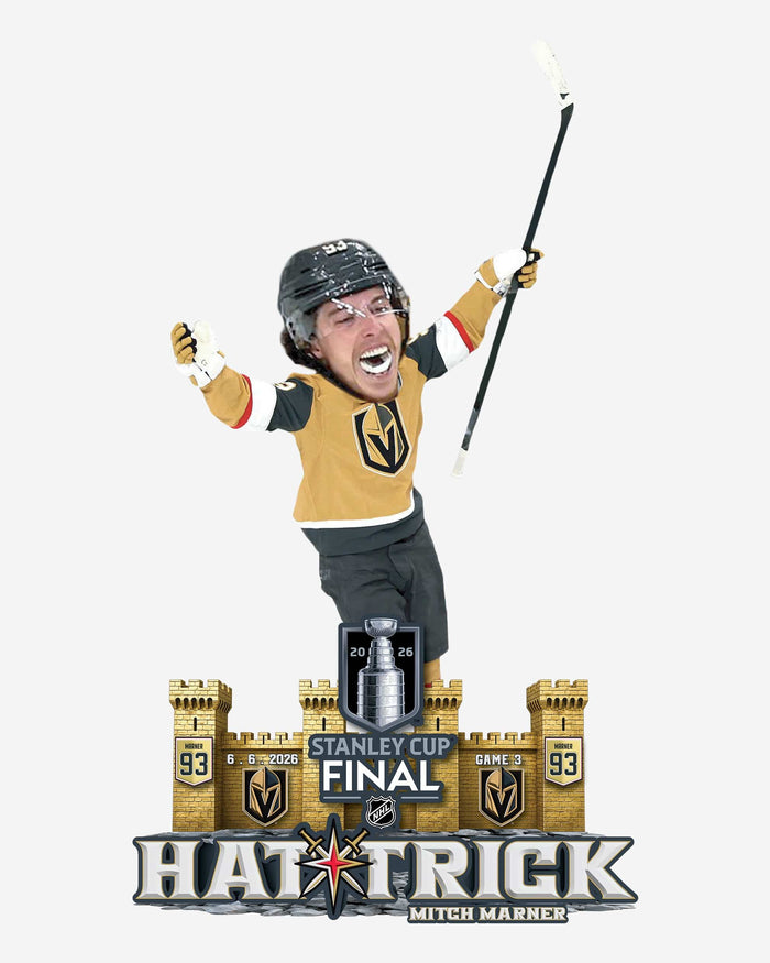 Mitch Marner Vegas Golden Knights 2026 Stanley Cup Final Hat Trick Bobblehead