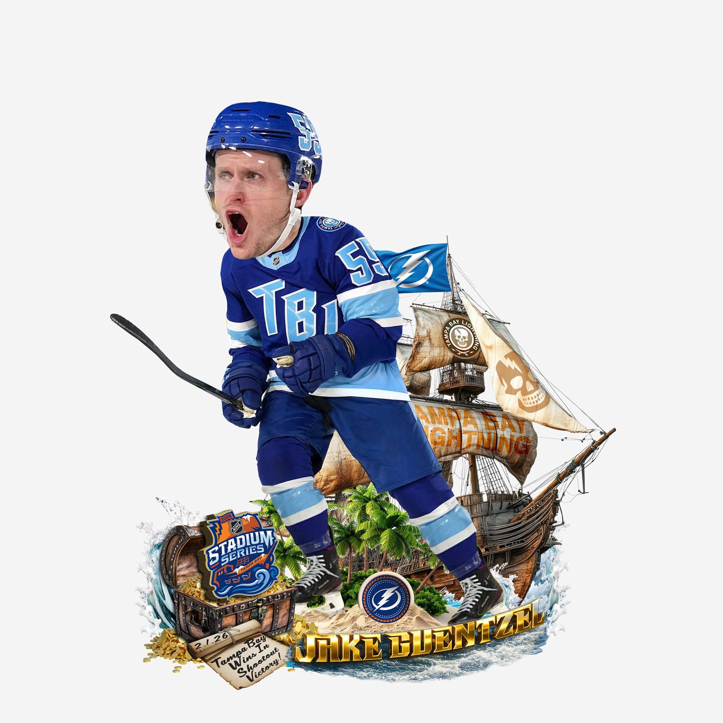 Jake Guentzel Tampa Bay Lightning 2026 Stadium Series Historic