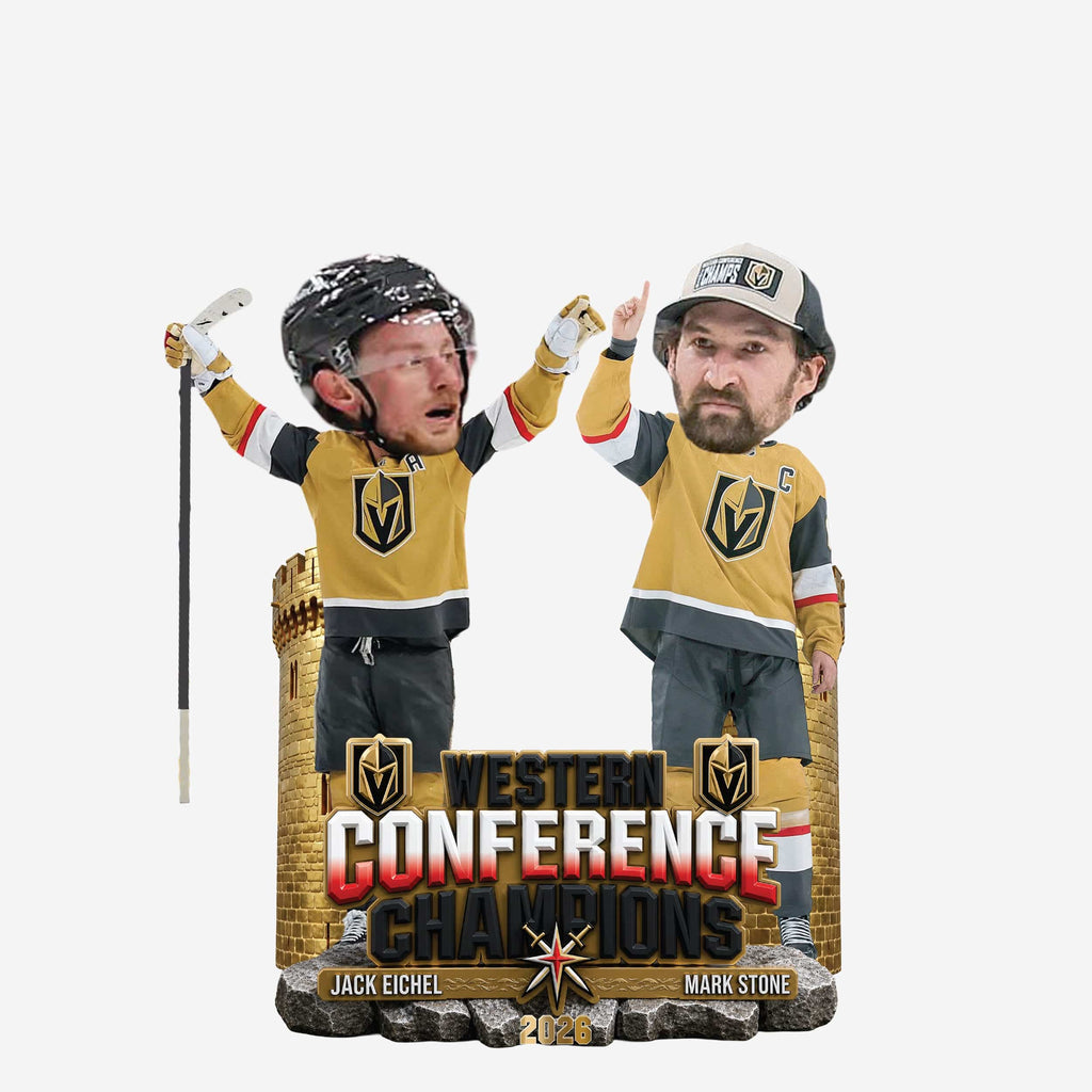 Jack Eichel & Mark Stone Vegas Golden Knights 2026 Western Conference Champions Dual Mini Bobblehead Scene FOCO - FOCO.com