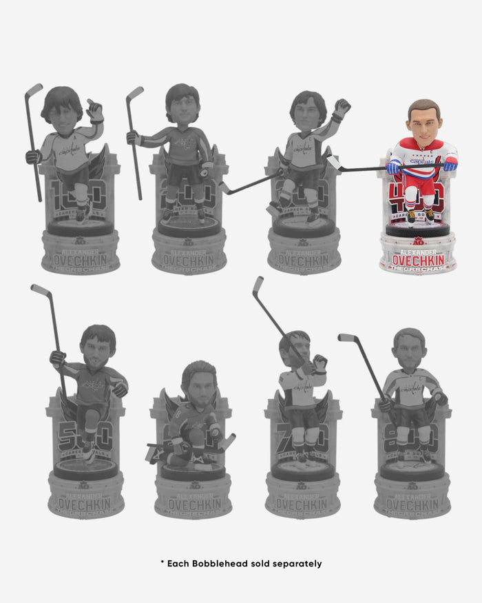 Alex Ovechkin Washington Capitals 400th Goal Bobblehead FOCO - FOCO.com