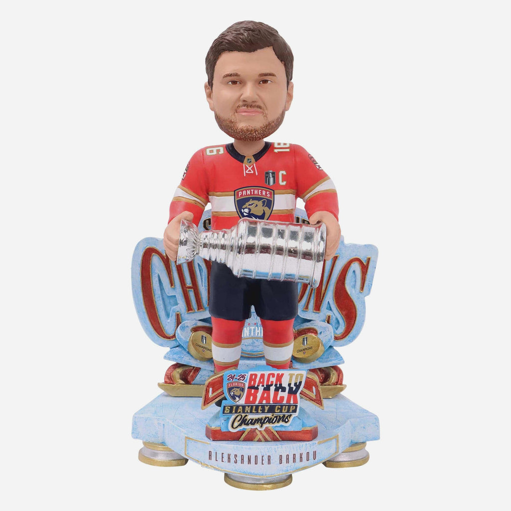 Aleksander Barkov Florida Panthers 2025 Stanley Cup Champions Celebration Bobblehead FOCO - FOCO.com