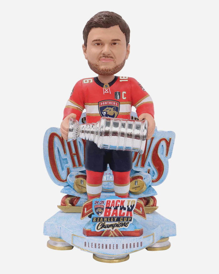 Aleksander Barkov Florida Panthers 2025 Stanley Cup Champions Celebration Bobblehead FOCO - FOCO.com