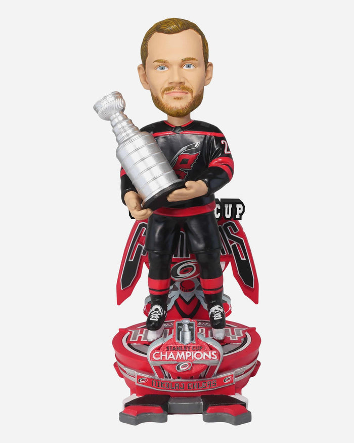 Nikolaj Ehlers Carolina Hurricanes 2026 Stanley Cup Champions Celebration Bobblehead FOCO - FOCO.com