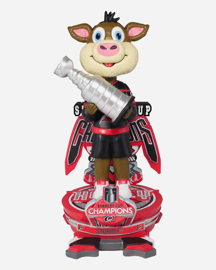 Stormy Carolina Hurricanes 2026 Stanley Cup Champions Celebration Mascot Bobblehead FOCO - FOCO.com
