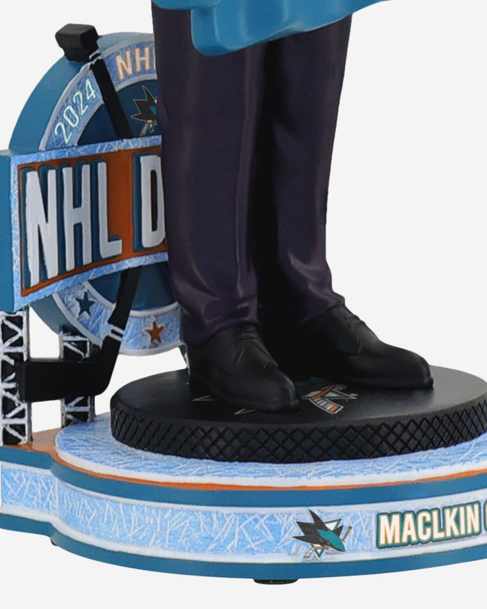 Macklin Celebrini San Jose Sharks 2024 NHL Draft Pick Bobblehead FOCO - FOCO.com