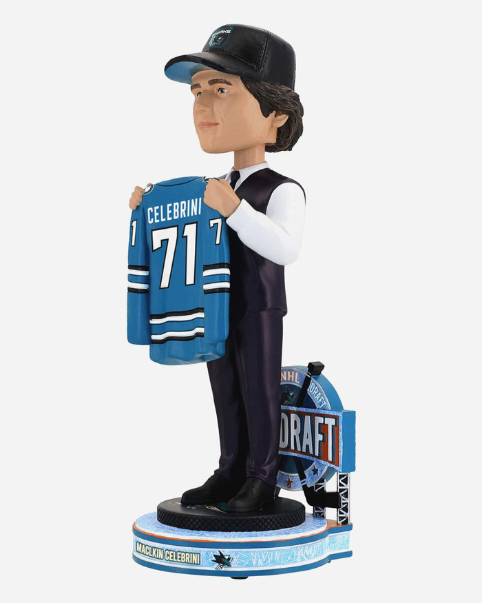 Macklin Celebrini San Jose Sharks 2024 NHL Draft Pick Bobblehead FOCO - FOCO.com