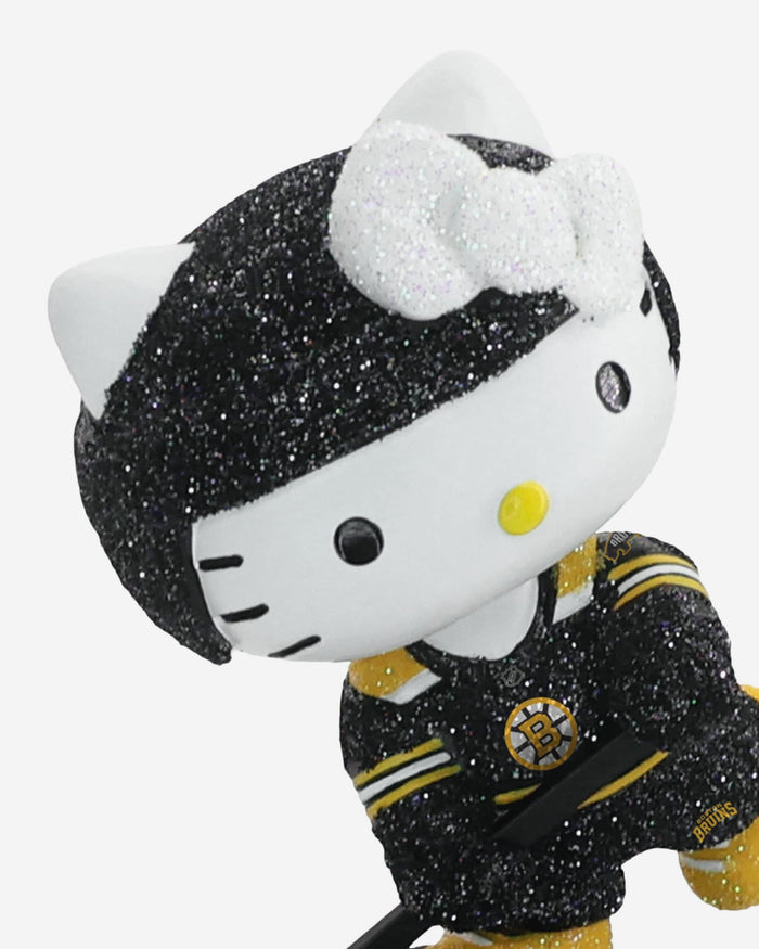 Boston Bruins Hello Kitty® Glitter Mini Bobblehead FOCO - FOCO.com