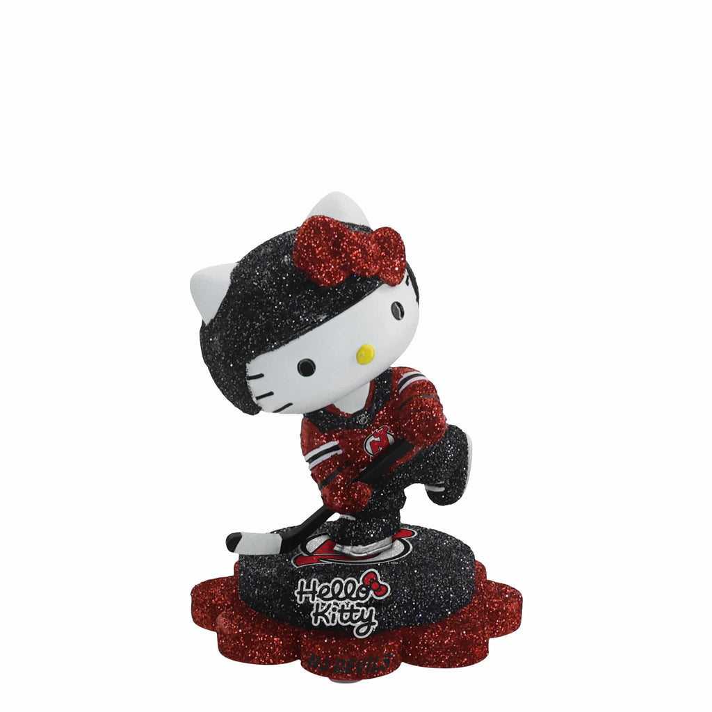 New Jersey Devils Hello Kitty® Glitter Mini Bobblehead FOCO - FOCO.com