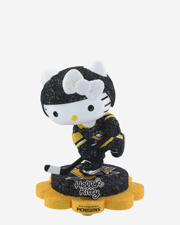 Pittsburgh Penguins Hello Kitty® Glitter Mini Bobblehead FOCO - FOCO.com