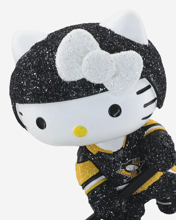 Pittsburgh Penguins Hello Kitty® Glitter Mini Bobblehead FOCO - FOCO.com