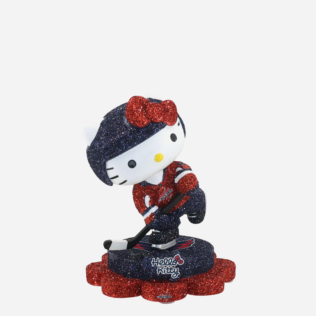 Washington Capitals Hello Kitty® Glitter Mini Bobblehead FOCO - FOCO.com