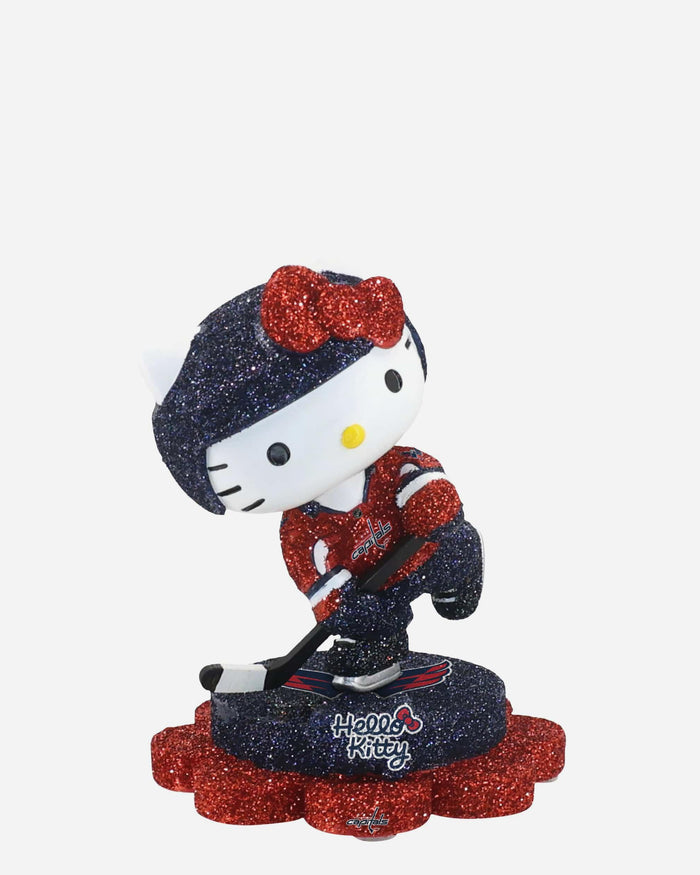 Washington Capitals Hello Kitty® Glitter Mini Bobblehead FOCO - FOCO.com