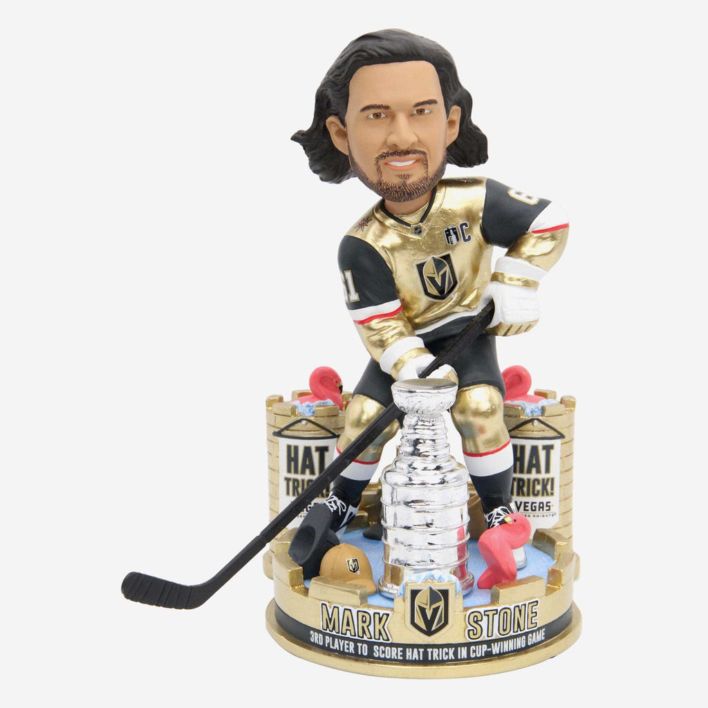Mark Stone Vegas Golden Knights 2023 Stanley Cup Champions Hat Trick Bobblehead FOCO - FOCO.com