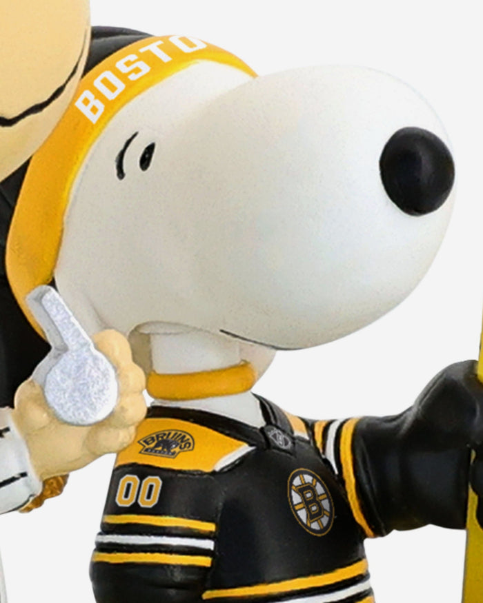 Boston Bruins Peanuts Penalty Box Mini Bobblehead Scene FOCO - FOCO.com