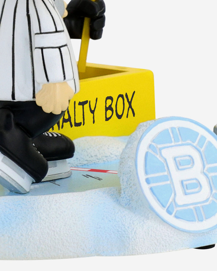 Boston Bruins Peanuts Penalty Box Mini Bobblehead Scene FOCO - FOCO.com
