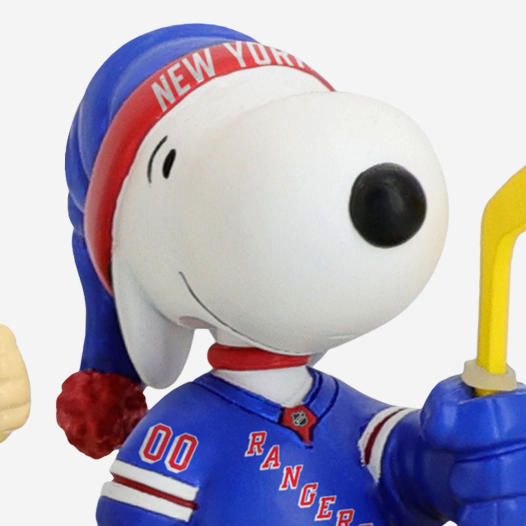 New York Rangers Peanuts Penalty Box Bobblehead FOCO