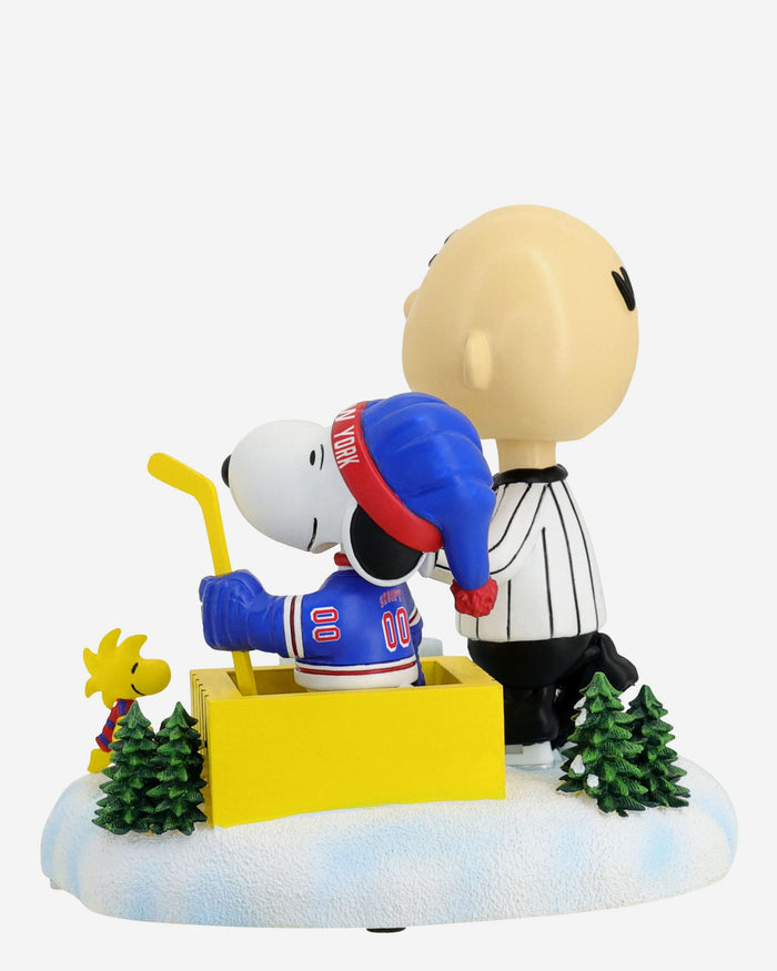 New York Rangers Peanuts Penalty Box Bobblehead FOCO - FOCO.com
