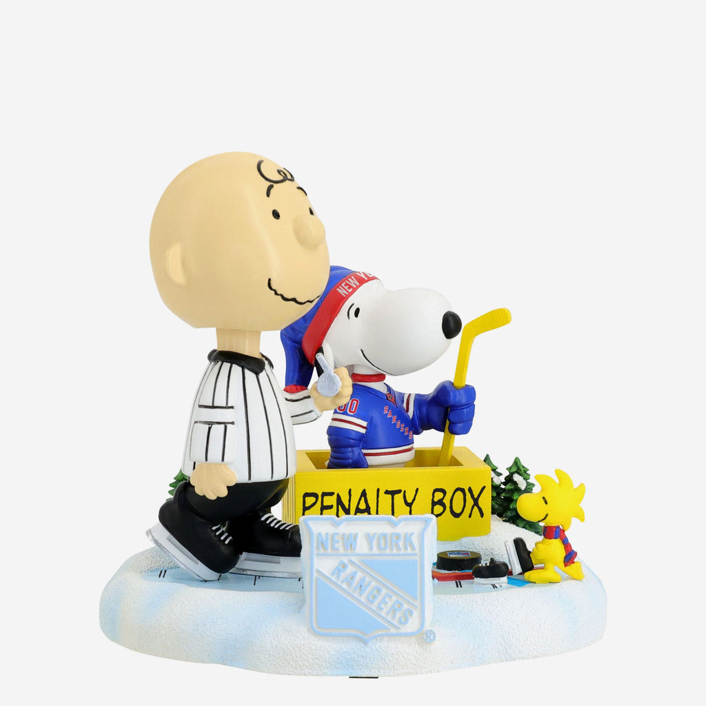 New York Rangers Peanuts Penalty Box Bobblehead FOCO - FOCO.com
