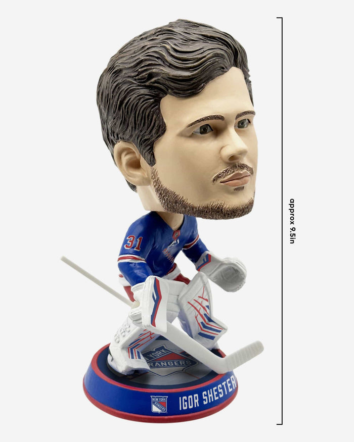 Igor Shesterkin New York Rangers Ice Stripe Bighead Bobblehead FOCO - FOCO.com
