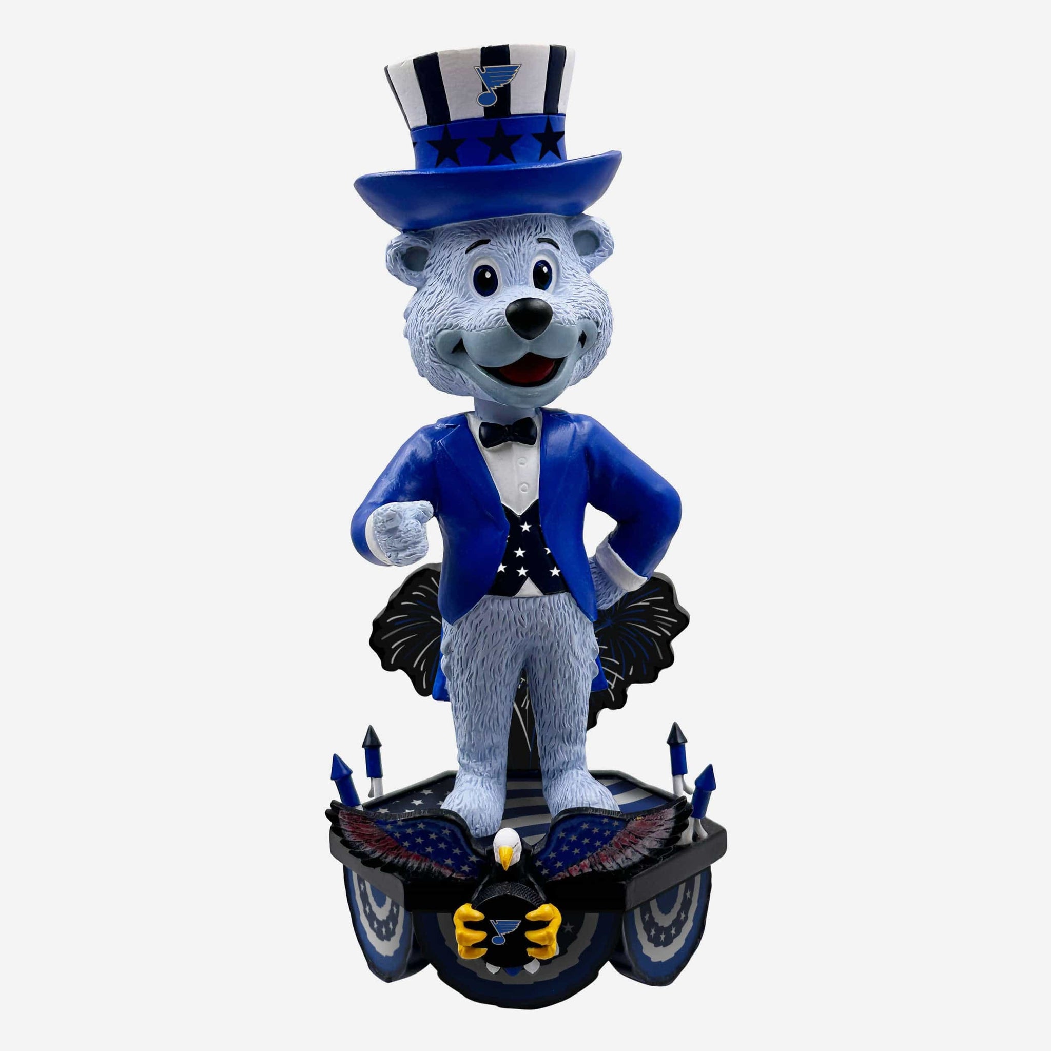 Louie St Louis Blues Americana Mascot Bobblehead FOCO