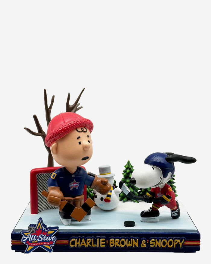 Peanuts Commemorative 2024 NHL All-Star Mini Bobblehead Scene FOCO - FOCO.com