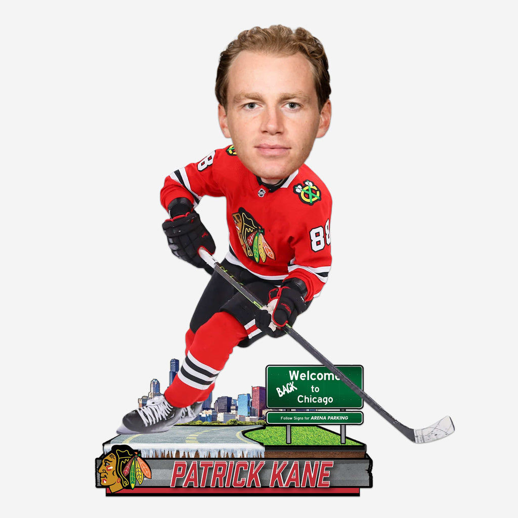 Patrick Kane Chicago Blackhawks Welcome Back Next Stop Bobblehead FOCO - FOCO.com