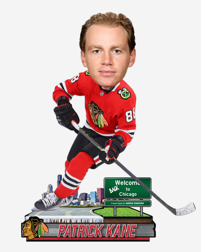 Patrick Kane Chicago Blackhawks Welcome Back Next Stop Bobblehead