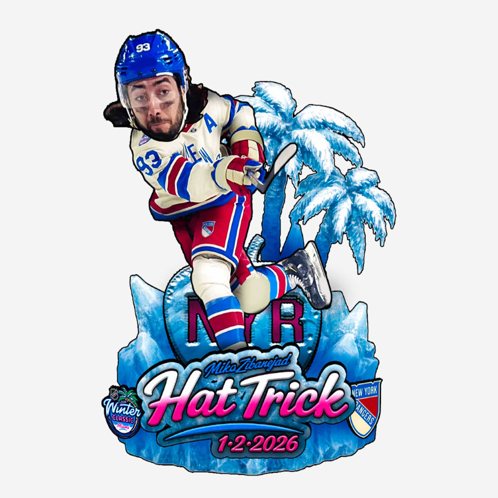 Mika Zibanejad New York Rangers 2026 Winter Classic Hat Trick Bobblehead FOCO - FOCO.com
