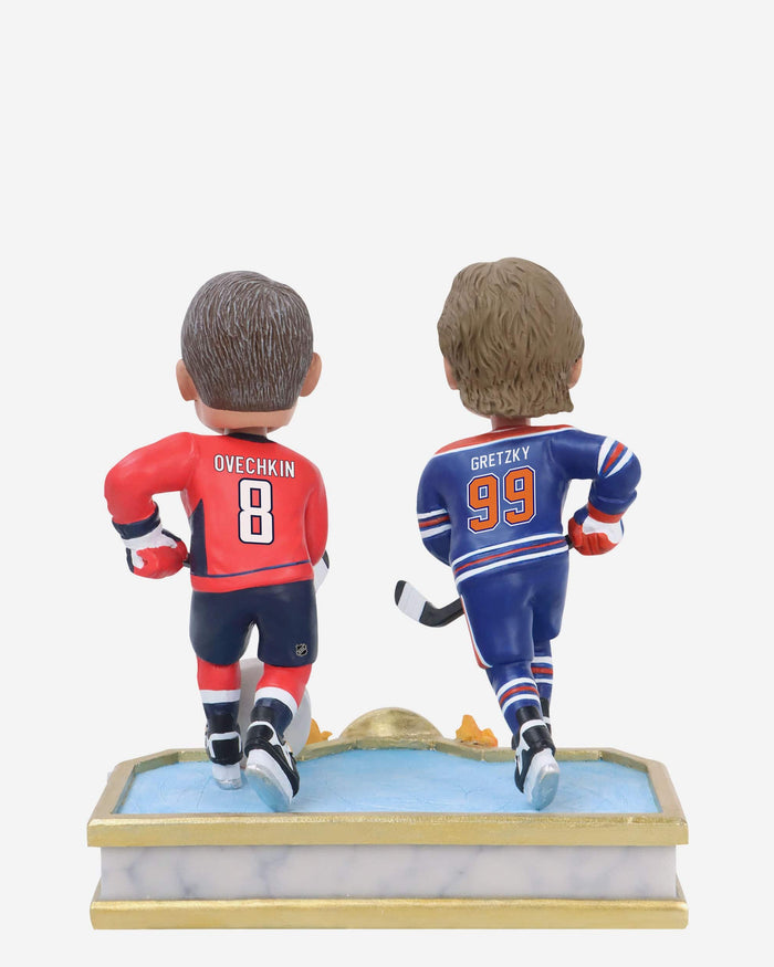 Wayne Gretzky & Alex Ovechkin Edmonton Oilers & Washington Capitals NHL All-Time Goals Leader Dual Bobblehead FOCO - FOCO.com