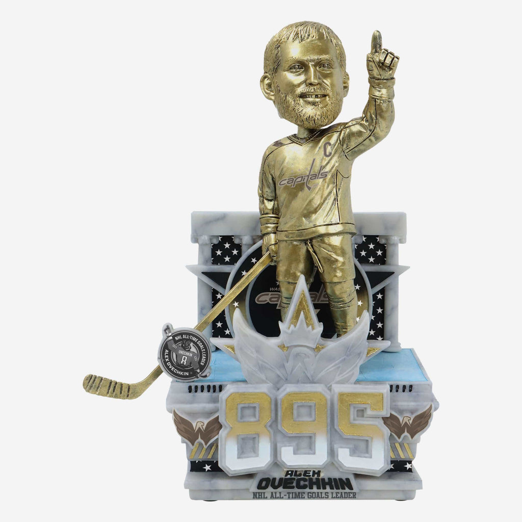 Alex Ovechkin Washington Capitals NHL All-Time Goals Leader Moment Variant Bobblehead FOCO - FOCO.com